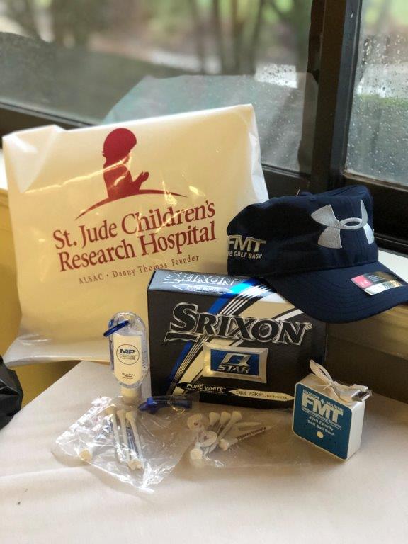 Charity Golf Ball Bash Tournament for St. Jude Children's Research Hospital table display