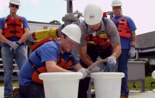 Florida Marine employee and crew members safety training