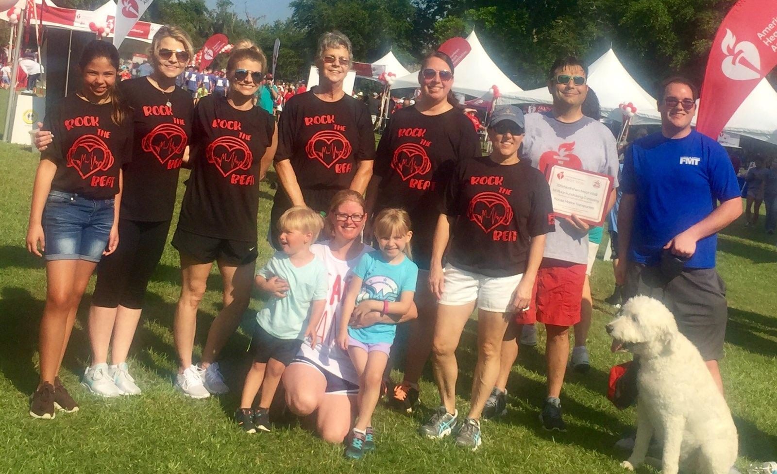 Group photo at the American Heart Association Fundraiser hosted by Florida Marine Transporters